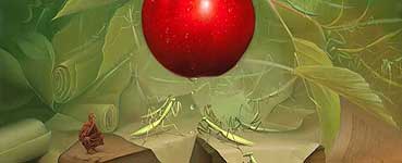 Closeup of Victor Bregeda's Painting: Prayer