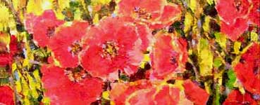 Closeup of Roman Czerwinski's Painting: Colors of Lahaina