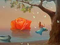 Painting by Victor Bregeda: Butterflies of Sensations