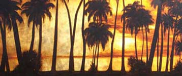 Closeup of Gabriel's Painting: Paradise