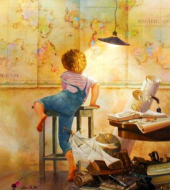 Painting by Michael Gorban: Exploring
