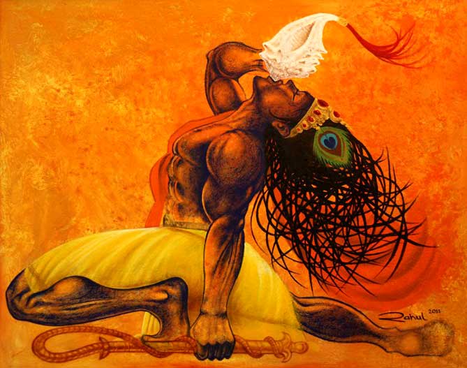 Painting by Rahul Vyas: Krishna