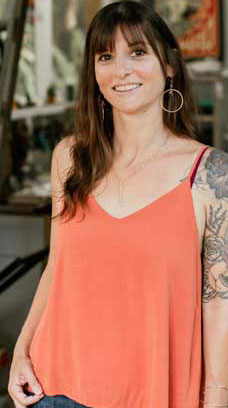 Photo of Artist Devon Mastrich Metal Jewelry